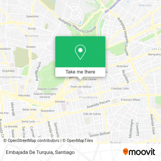 Embajada De Turquia map