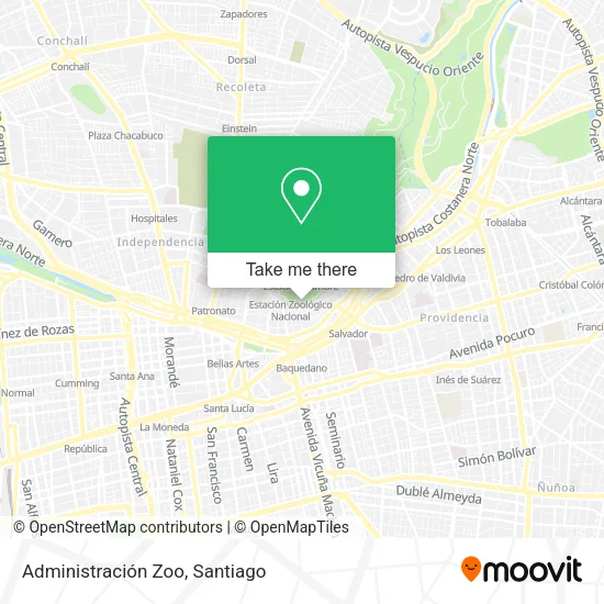 Administración Zoo map