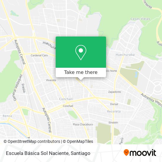 Escuela Básica Sol Naciente map