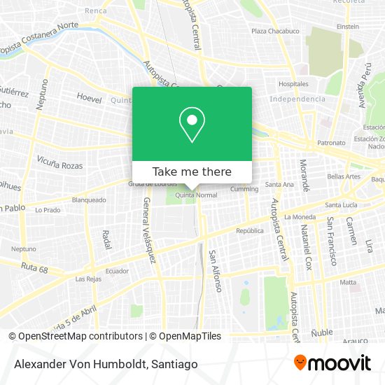 Mapa de Alexander Von Humboldt