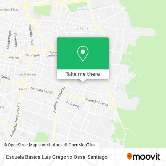 Escuela Básica Luis Gregorio Ossa map