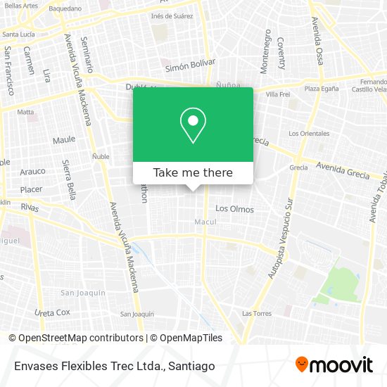 Envases Flexibles Trec Ltda. map