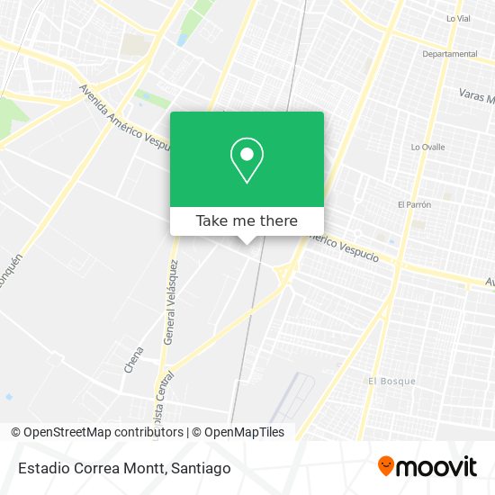 Estadio Correa Montt map