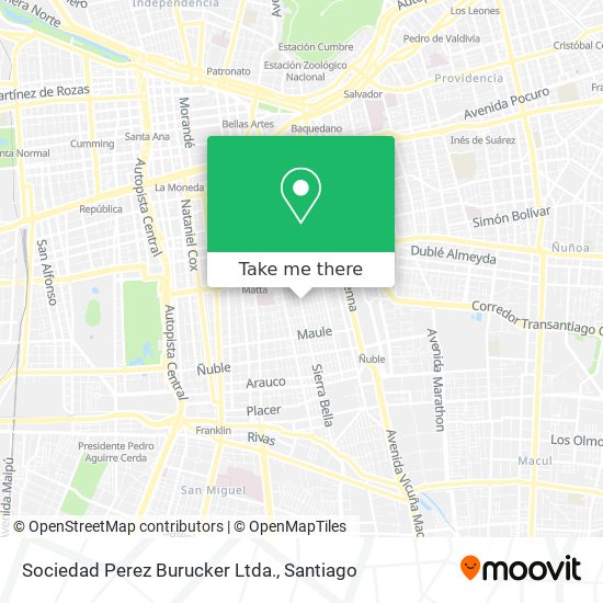 Sociedad Perez Burucker Ltda. map