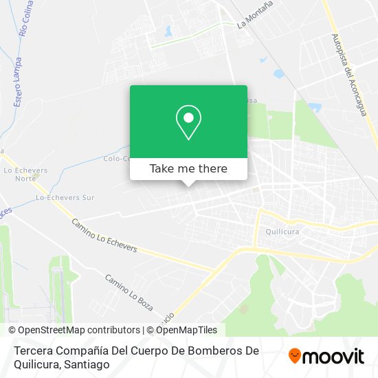 Mapa de Tercera Compañía Del Cuerpo De Bomberos De Quilicura