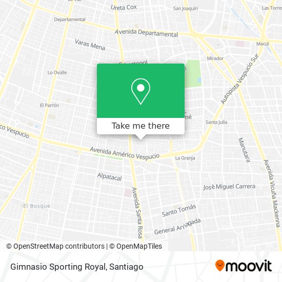 Gimnasio Sporting Royal map