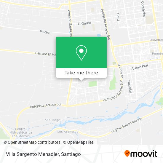 Mapa de Villa Sargento Menadier