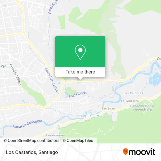 Los Castaños map