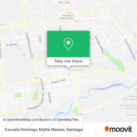 Mapa de Escuela Domingo Matte Mesías