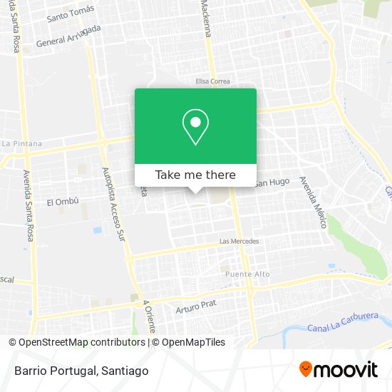 Barrio Portugal map