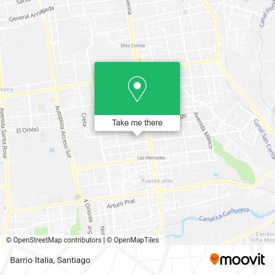 Barrio Italia map