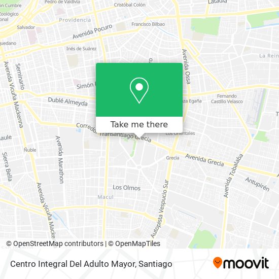 Centro Integral Del Adulto Mayor map