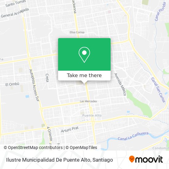 Ilustre Municipalidad De Puente Alto map