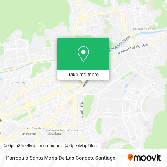 Parroquia Santa María De Las Condes map