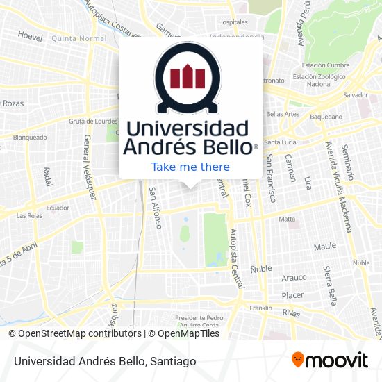 Universidad Andrés Bello map