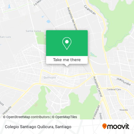Mapa de Colegio Santiago Quilicura