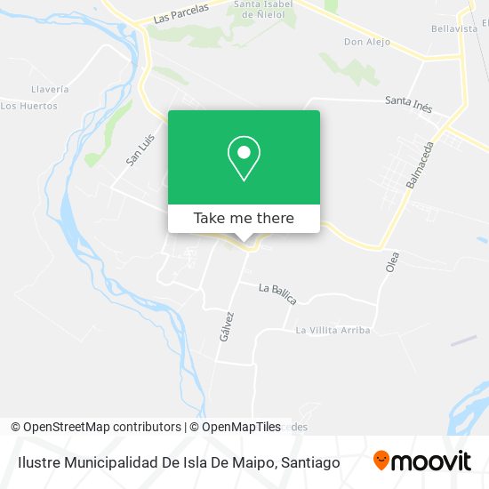 Mapa de Ilustre Municipalidad De Isla De Maipo