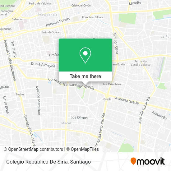 Colegio República De Siria map