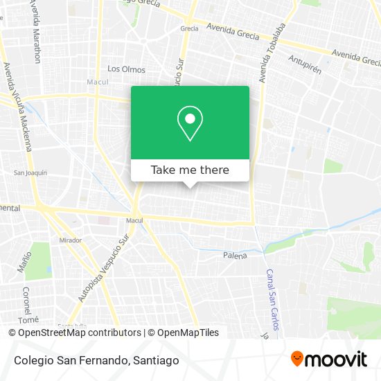 Mapa de Colegio San Fernando