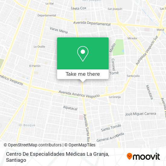 Centro De Especialidades Médicas La Granja map