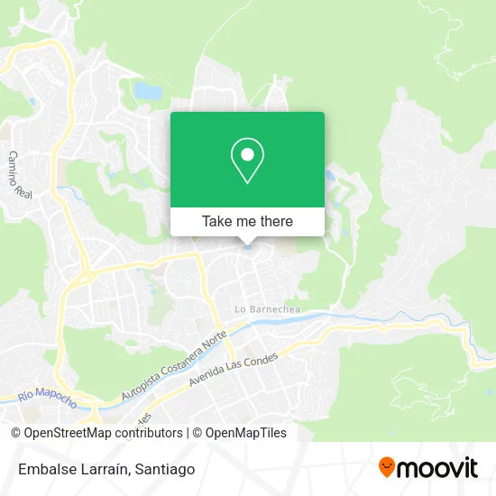 Embalse Larraín map