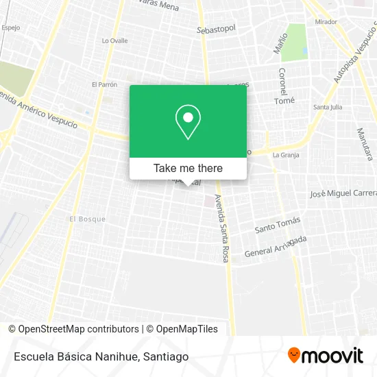 Escuela Básica Nanihue map