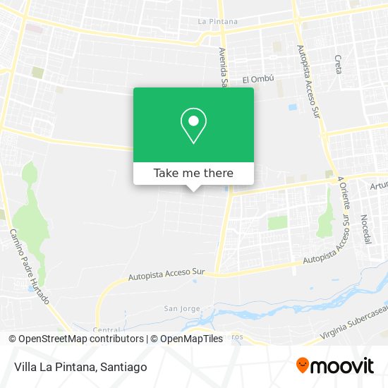 Mapa de Villa La Pintana