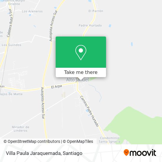 Villa Paula Jaraquemada map