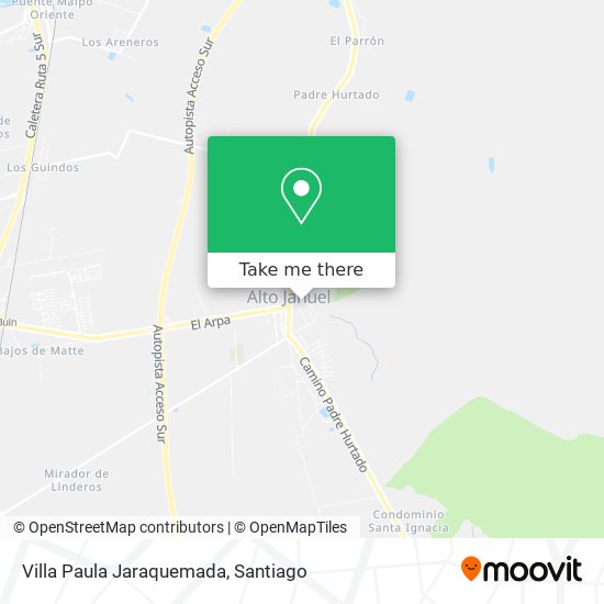 Mapa de Villa Paula Jaraquemada