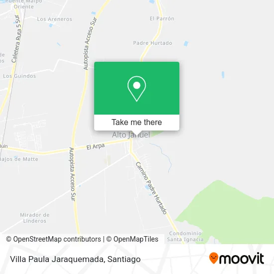Mapa de Villa Paula Jaraquemada