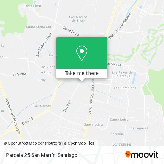 Parcela 25 San Martín map