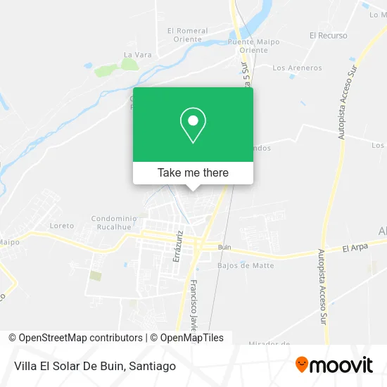 Villa El Solar De Buin map