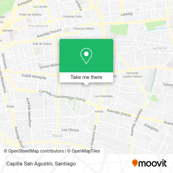 Capilla San Agustín map