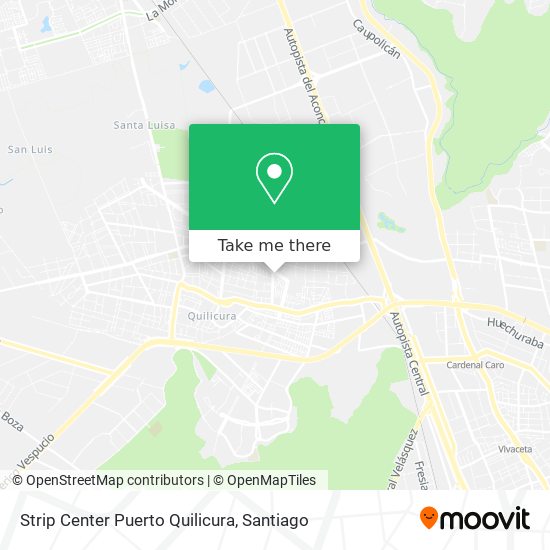 Strip Center Puerto Quilicura map