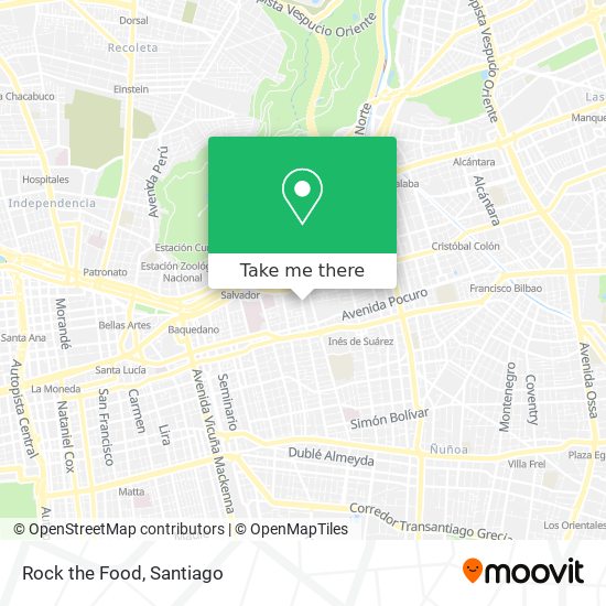 Rock the Food map