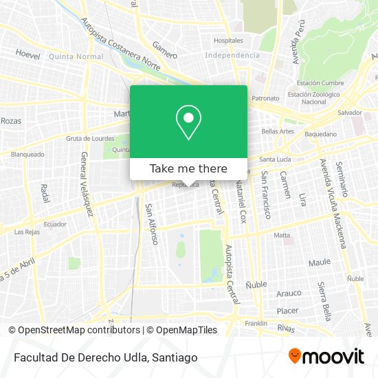 Facultad De Derecho Udla map