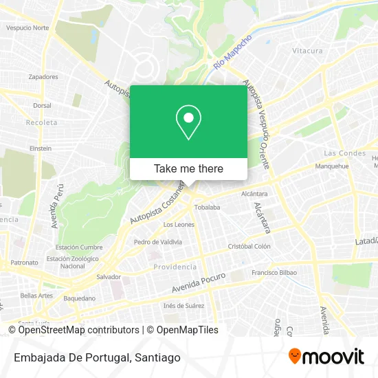 Embajada De Portugal map