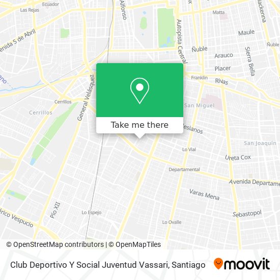Club Deportivo Y Social Juventud Vassari map