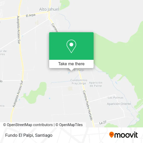 Fundo El Palpi map