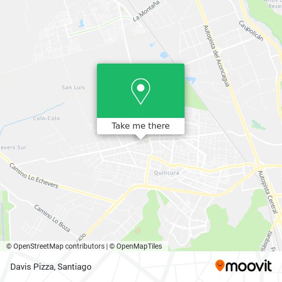 Davis Pizza map