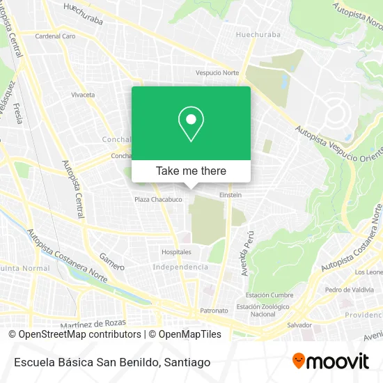 Escuela Básica San Benildo map