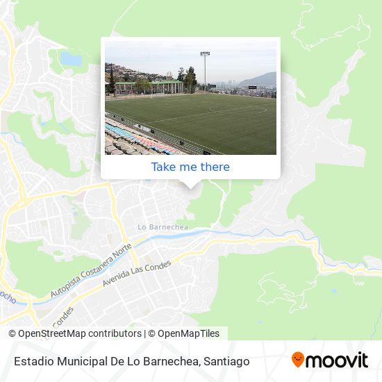 Estadio Municipal De Lo Barnechea map