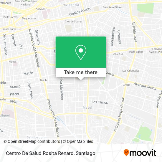 Mapa de Centro De Salud Rosita Renard