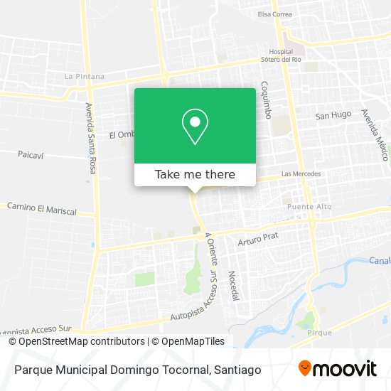 Parque Municipal Domingo Tocornal map