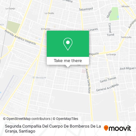 Segunda Compañía Del Cuerpo De Bomberos De La Granja map