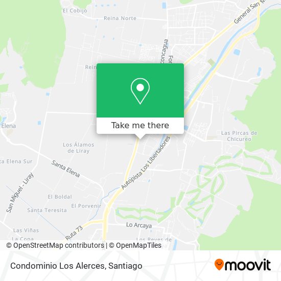 Condominio Los Alerces map