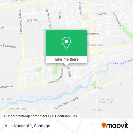 Villa Nocedal 1 map
