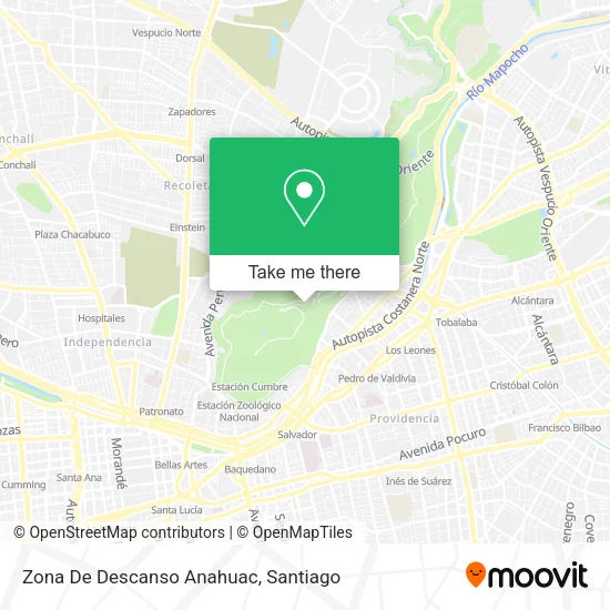 Zona De Descanso Anahuac map