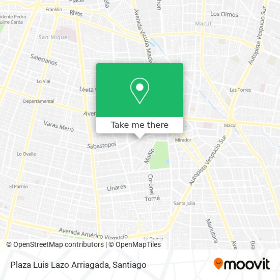 Plaza Luis Lazo Arriagada map