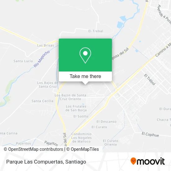 Parque Las Compuertas map